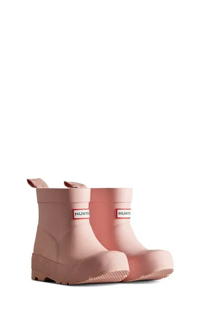 Hunter Kid's Rubber Short Rain Boots, Baby/kids In Azalea Pink