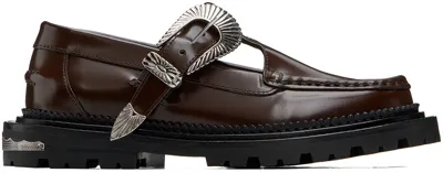 Toga Ssense Exclusive Brown Loafers In Rot