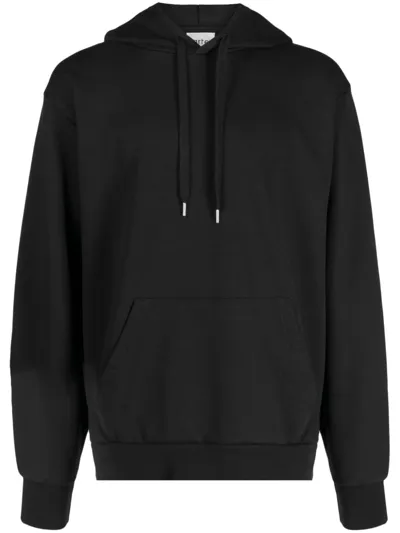 Arte Pixel Dancers Drawstring Cotton Hoodie In Black