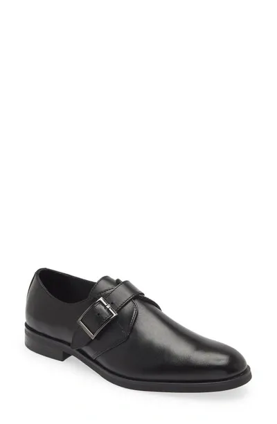 Nordstrom Everett Monk Strap Shoe In Black