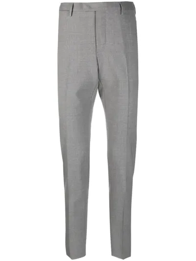 Pt Torino Tapered-leg Chino Trousers In Grau