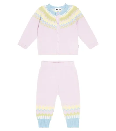 Molo Baby Set Aus Cardigan Und Hose In Multicoloured