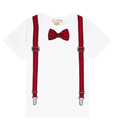 Stella Mccartney Kids' Bedrucktes T-shirt Aus Baumwolle In White