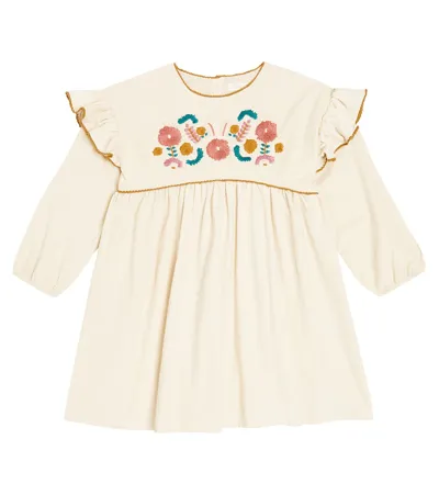 Louise Misha Kids' Besticktes Kleid Illia Aus Cord In Neutrals