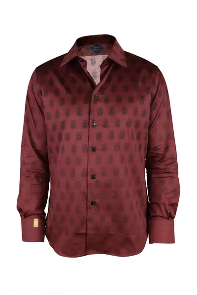 Billionaire Ls Milano All Over Shirt In Red