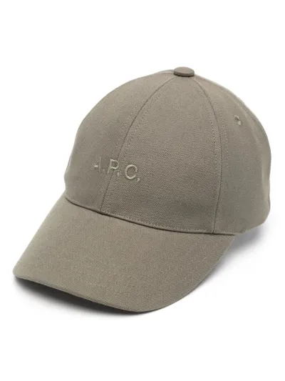 Apc Charlie Baseball Cap In Yellow