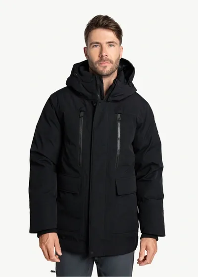 Lole Urban Canvas Parka Jacket In Black