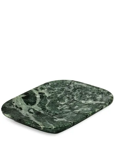 Marsotto Edizioni Gravita Rectangle-shape Tray In Green