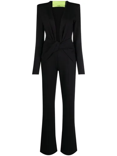 Gauge81 Phil Ruched Jumpsuit In Black