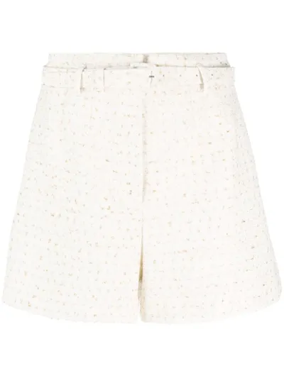 Self-portrait Self Portrait Ladies Cream Boucle Short In White