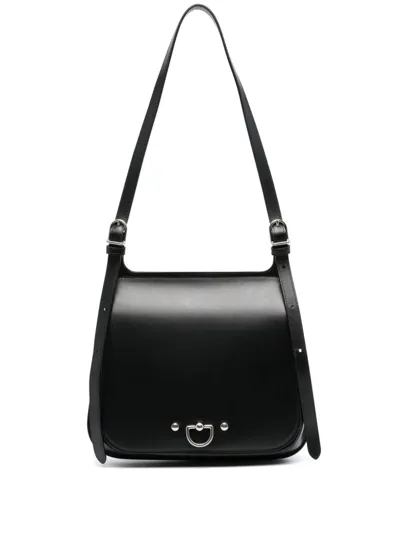 Durazzi Milano D-ring Leather Tote Bag In Black