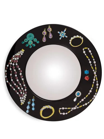 Fornasetti Frame With Convex Mirror Gioielli In Multicolour