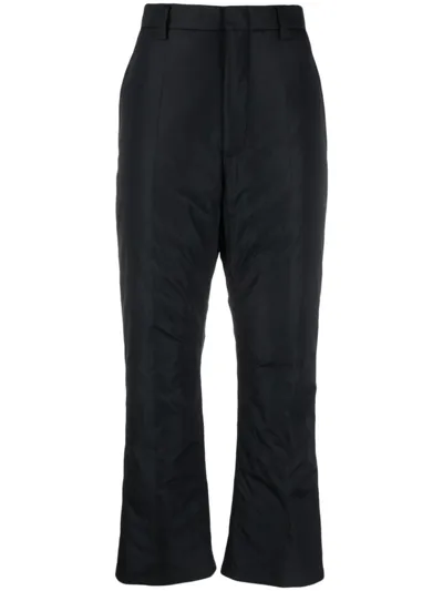 Sofie D'hoore Padded Straight-leg Trousers In Black