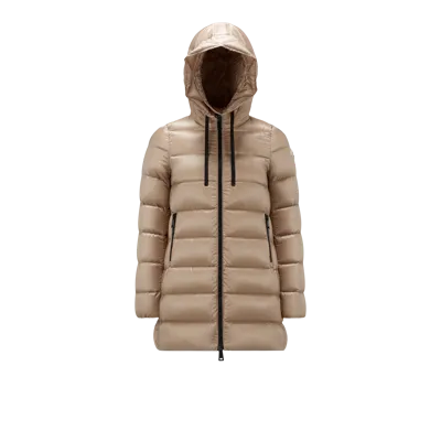 Moncler Collection Doudoune Longue Suyen In Gold