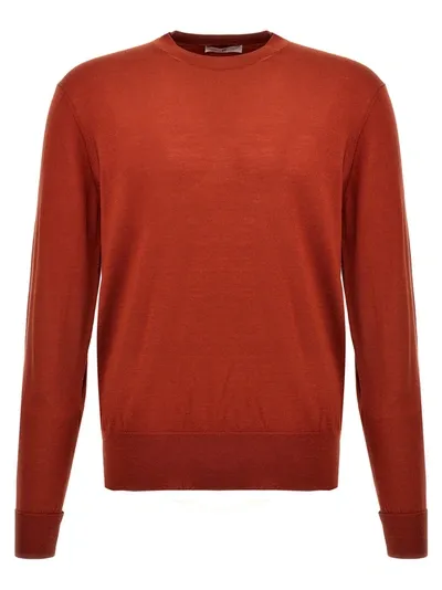 Pt Torino Merino Wool Sweater In Red