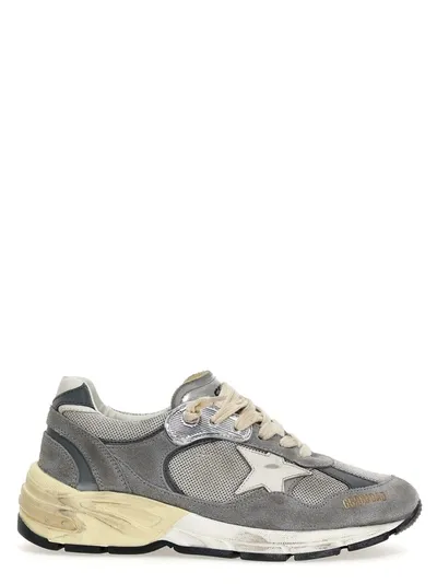 Golden Goose Star Dad Mixed Leather Running Sneakers In Multicolor