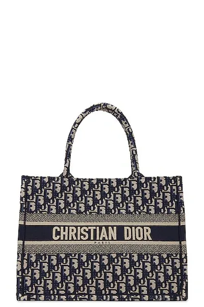 Dior Medium Book Tote Bag In White