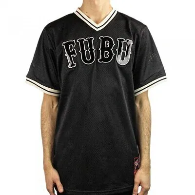 Pre-owned Fubu Herren T-shirt Vintage Lacquered Mesh Tee 6038432