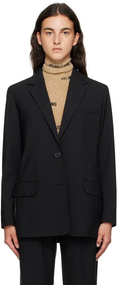 Helmut Lang Black Jacquard Blazer