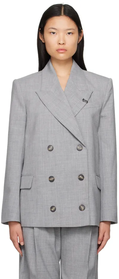 Camilla And Marc Gray Lazlo Blazer In M00 Grey Marle