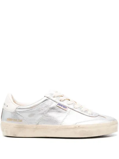 Golden Goose Soul-star Metallic Leather Sneakers In Multi