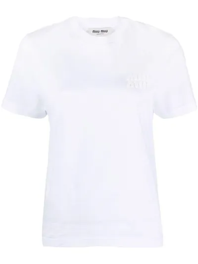 Miu Miu T-shirt In White