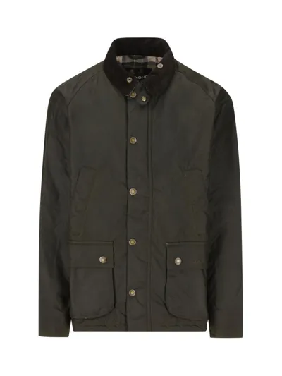 Barbour Crinkled Finish Shirt Jacket In Fern