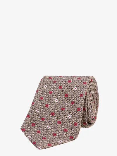 Kiton Ciro Paone Tie In Beige