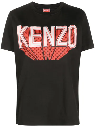 Kenzo Logo-print Short-sleeve T-shirt In Black