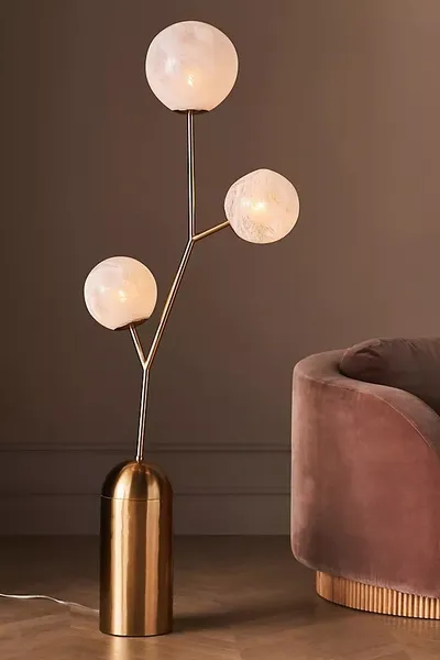 Anthropologie Cloud Floor Lamp In Yellow