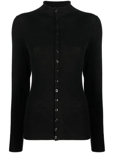 Lemaire Cardigan Fitted In Black