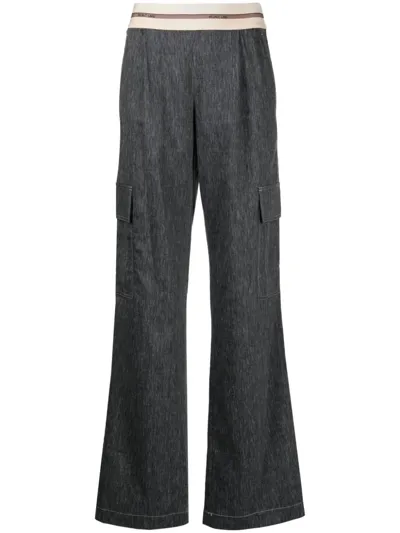 Helmut Lang Cargo Pull On Pant In Indigo