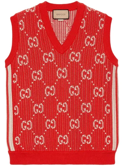 Gucci Vest With All-over Logo