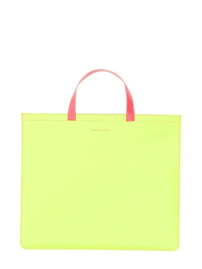 Comme Des Garçons Wallet Super Fluorescent Tote Bag In Multi