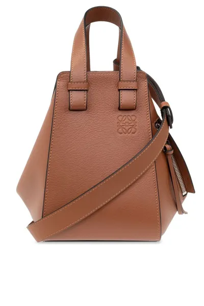 Loewe Hammock Shoulder Bag In Brown