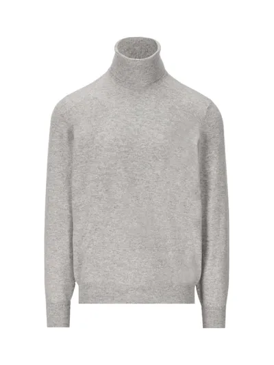 Brunello Cucinelli Turtleneck Jumper In Grey