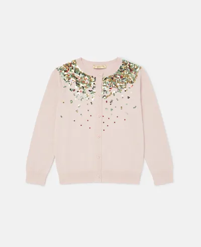 Stella Mccartney Kids' Confetti Cardigan In Pink