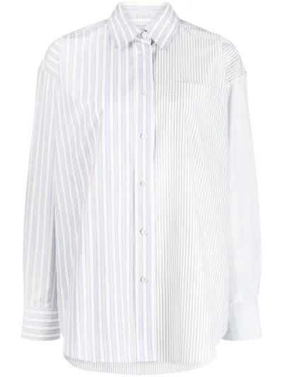 Stella Mccartney Candy Stripe Boyfriend Shirt In Multicolour