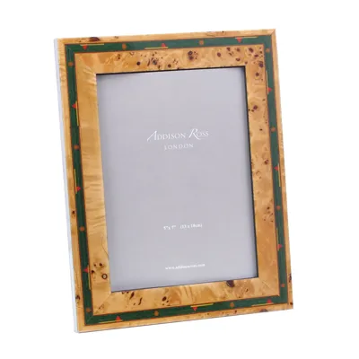 Addison Ross Ltd Golf Marquetry Frame In Multi