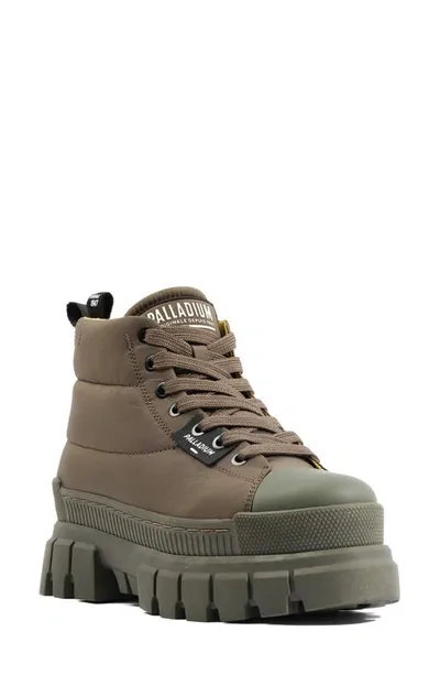 Palladium Revolt Overcush Boot In Olive Night