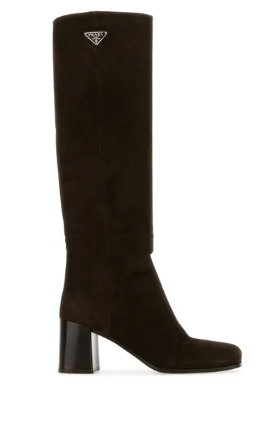 Prada Boots In Brown