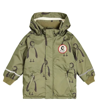 Mini Rodini Kids' Penguin K2 Parka In Green