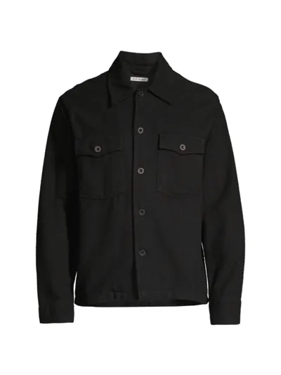 Our Legacy Evening Coach Jacket Black Brushed Cotton