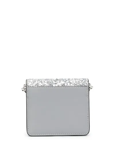 Maison Margiela Wallet On Chain Small Accessories In Metallic