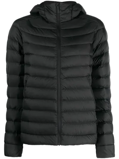 Arc'teryx Padded Hooded Down Jacket In Black