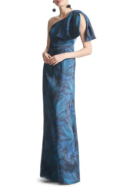 Sachin & Babi Chelsea Floral Gown In Tonal Petal