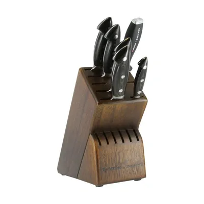 Zwilling Kramer By  Euroline Damascus Collection 7-pc Knife Block Set In Stainless Steel