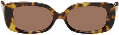 Velvet Canyon Tortoiseshell Zou Bisou Sunglasses In Eco Tort