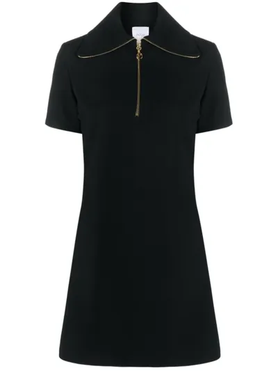 Patou Zipper Skater Dress Clothing In Black