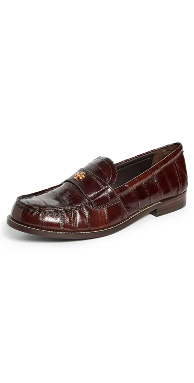 Tory Burch Perry Loafer In Dark Brown Eel